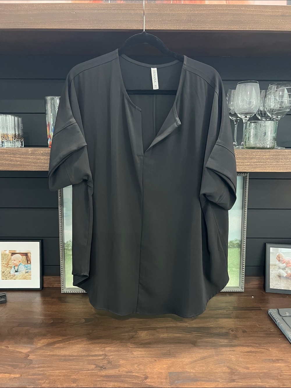 Plus size V-neck top